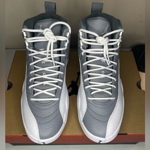 Jordan 12 Retro Stealth/White-Cool Grey